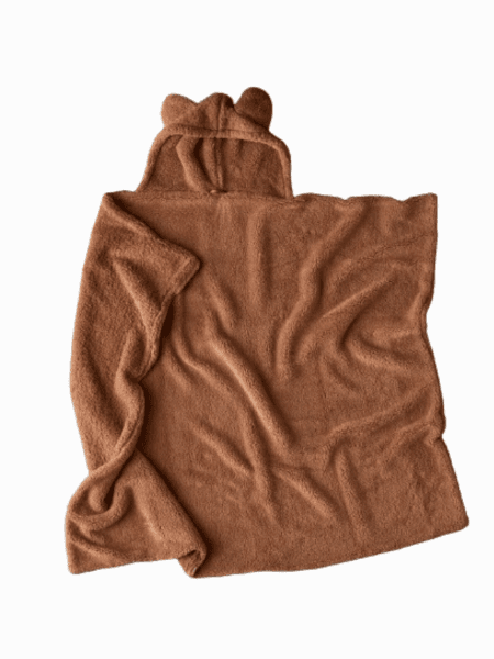 Animal Ears Fleece Throw Blanket