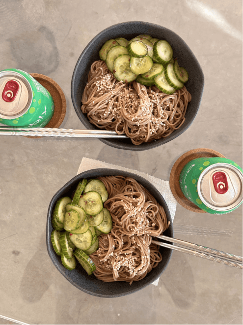 Cold Soba Noodles with Cucumber Salad