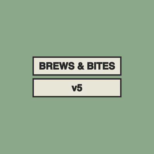 Brews & Bites Menu - Front